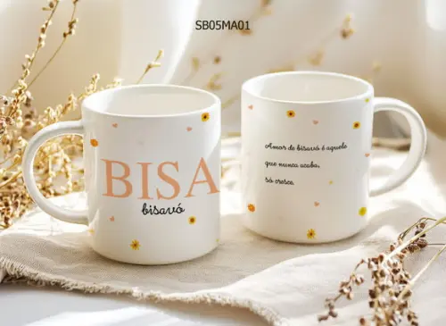 Dia das Mãe Caneca de Porcelana - Presente Criativo