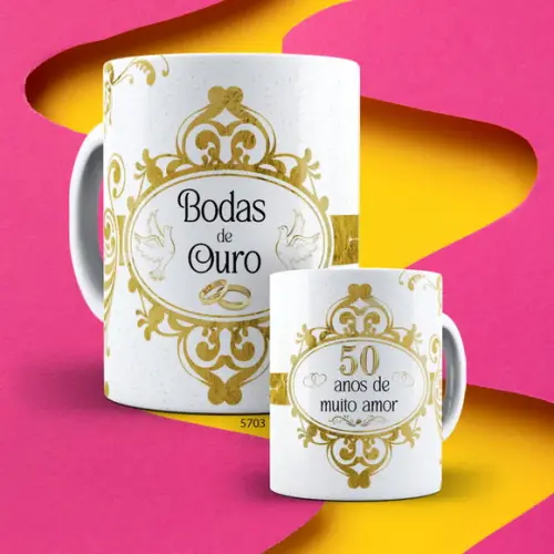 Kit com 2 Canecas Personalizada Boda Família-casamento