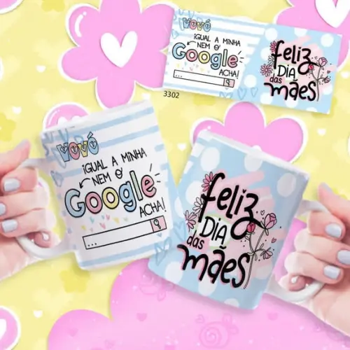 Caneca de Porcelana Personalizada Dia das Mãe