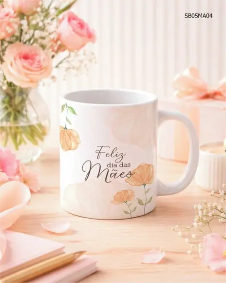 Caneca Personalizada para Mãe com Nome e Mensagem