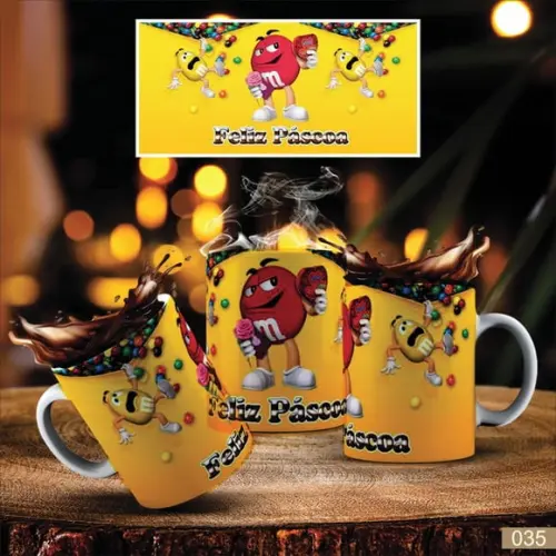 Canecas de Porcelana Páscoa Presente Personalizado-bis