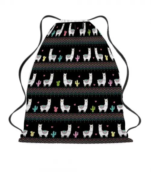 20 Bolsinha Sacochila Mochila Lhama - Lembrancinha Lhama