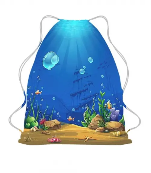 20 Mochilinha Sacochila Mochila Fundo do Mar Personalizada