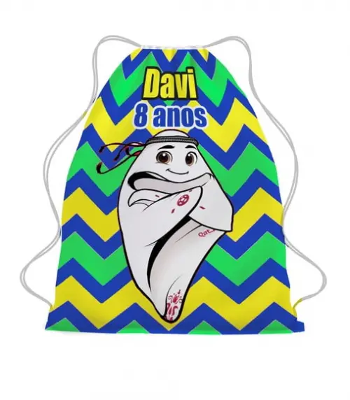 30 Mochila Sacochila Mochilinha Copa do Mundo 2026