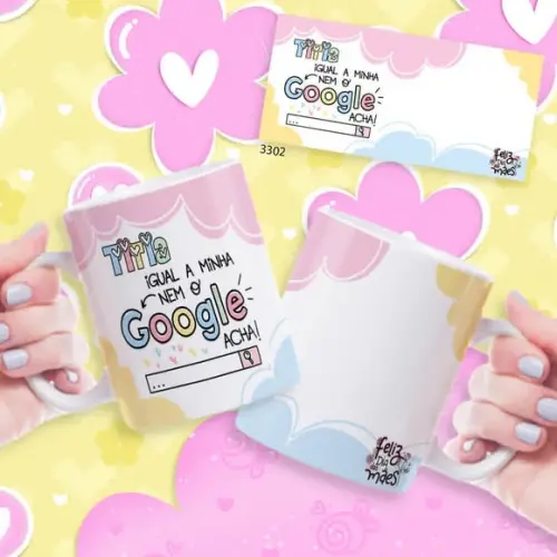 Aneca de Porcelana Personalizada Mãe Presente Dia das Mães