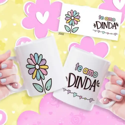 Aneca de Porcelana Personalizada Mãe Presente Dia das Mães