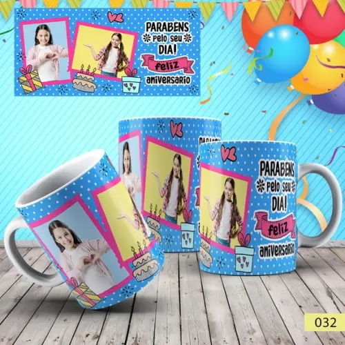 Caneca de Porcelana Personalizada Anivesário
