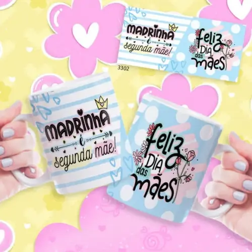 Caneca de Porcelana Personalizada Presente Dia das Mães