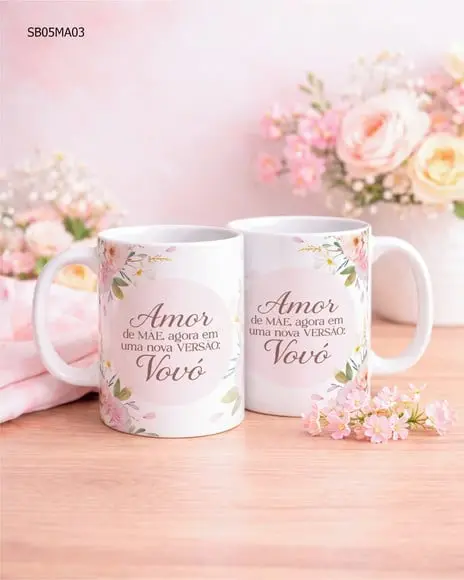 Caneca Personalizada Mãe Amor Eterno Presente Único