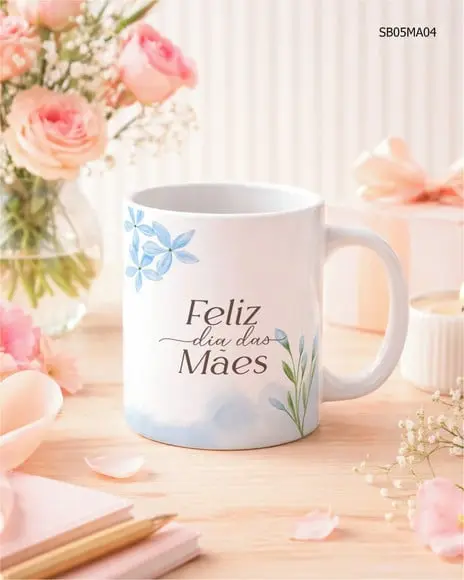 Caneca Personalizada para Mãe com Nome e Mensagem