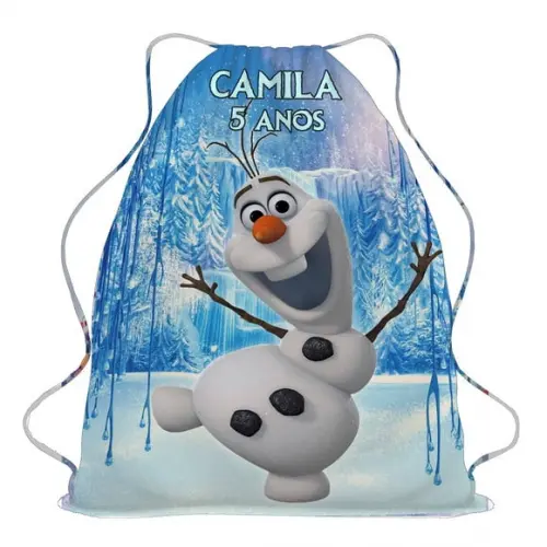 20 Bolsinha Sacochila Mochilinha Frozen - Mochila Frozen