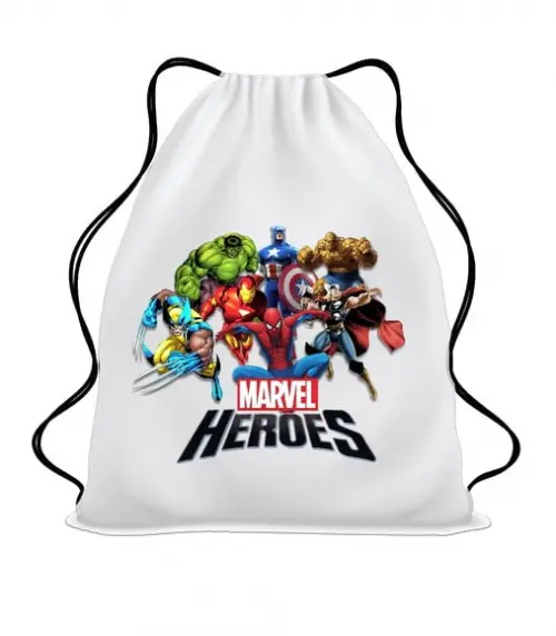 20 Mochila Sacochila Mochilinha Super Heróis