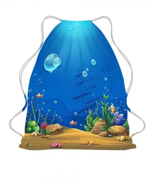 50 Mochilinha Sacochila Mochila Fundo do Mar Personalizada