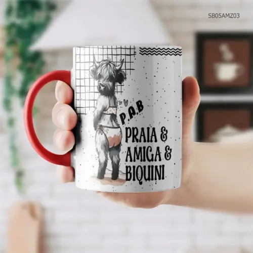Caneca de Porcelana Amiga,caneca Amizade com Frases