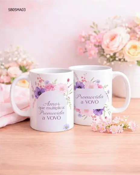 Caneca Dia das Mães Presente Criativo e Afetivo