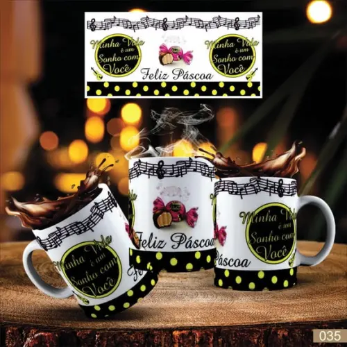 Canecas de Porcelana Páscoa Presente Personalizado