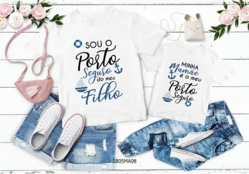Kit 2 Camisetas Dia das Mães Personalizada - Porto Seguro
