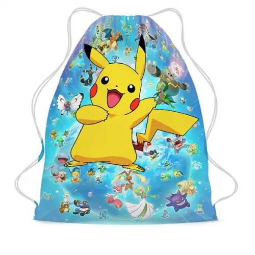 20 Bolsinha Sacochila Mochila Pokemon
