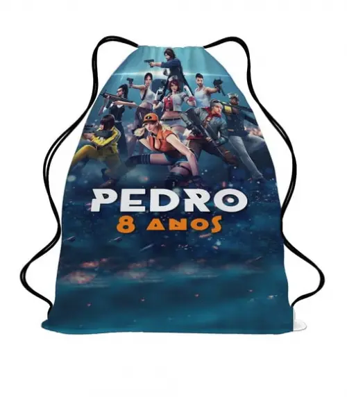 20 Lembrancinha Mochila Saco Free Fire Game