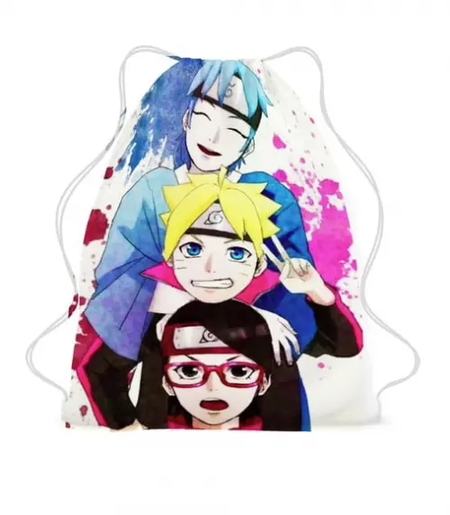 20 Mochila Saco Personalizada Boruto - Anivesário