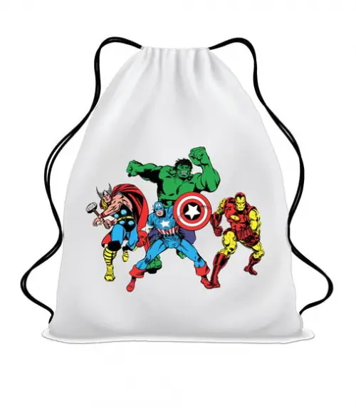 20 Mochila Sacochila Mochilinha Super Heróis