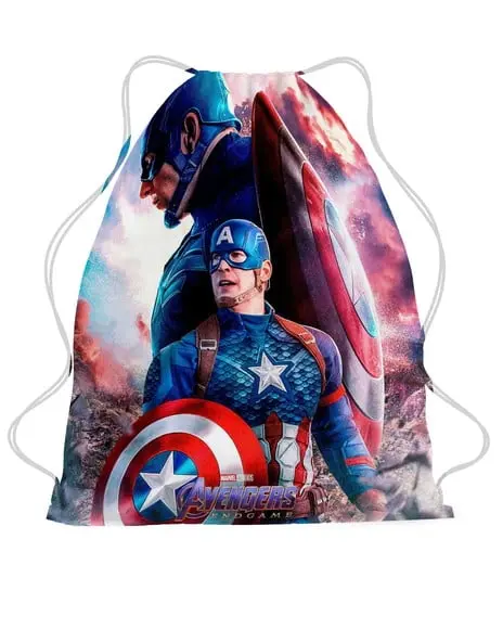 30 Mochila Personalizada Capitão América - Vingadores