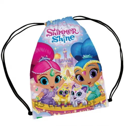35 Bolsinha Sacochila Mochila Shimmer e Shine