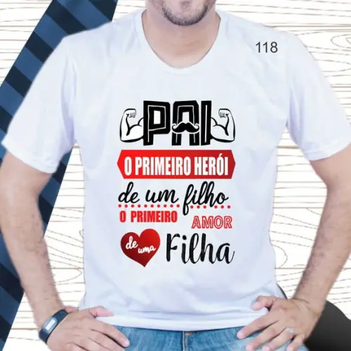 Camiseta Dia Dos Pais Presente Personalizado