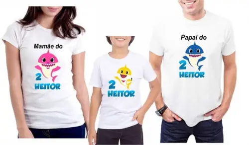 Camiseta Personalizado Baby Shark