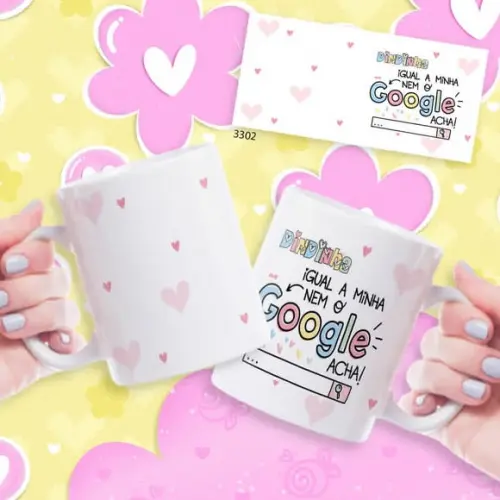 Caneca de Porcelana Personalizada Dia das Mãe Presente