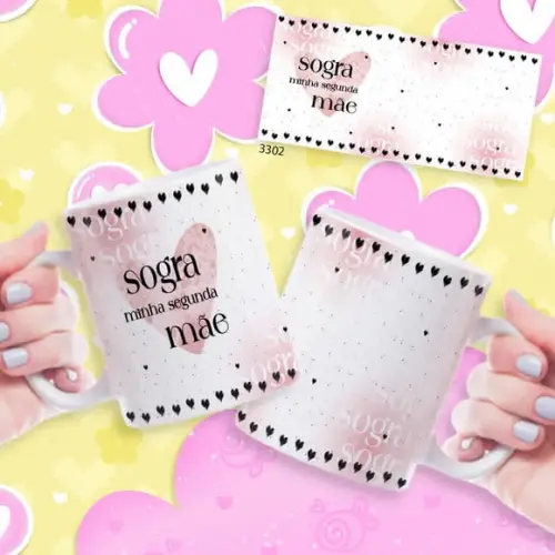 Caneca de Porcelana Personalizada Dia das Mãe