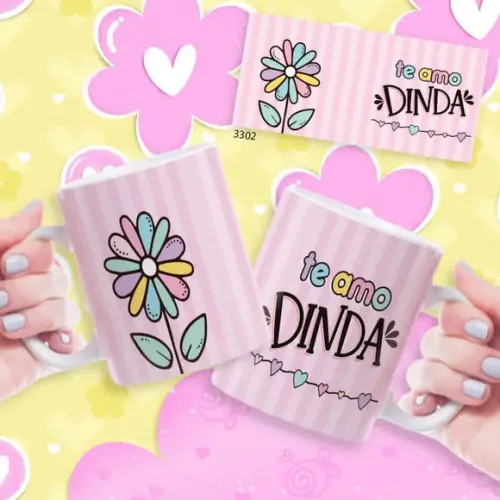 Caneca de Porcelana Personalizada Dia das Mãe Presente