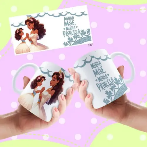 Caneca de Porcelana Personalizada Dia das Mães Presente Cria
