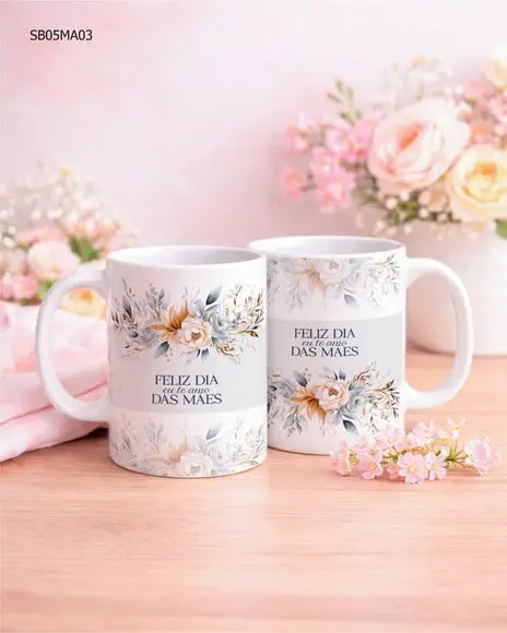 Caneca Dia das Mães Presente Criativo e Afetivo