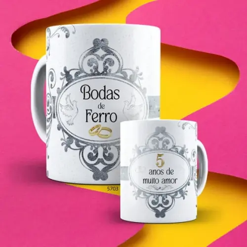 Kit com 2 Canecas Personalizada Boda Família-casamento