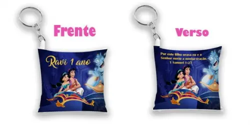 Lembrancinha Chaveiro Almofada Aladin