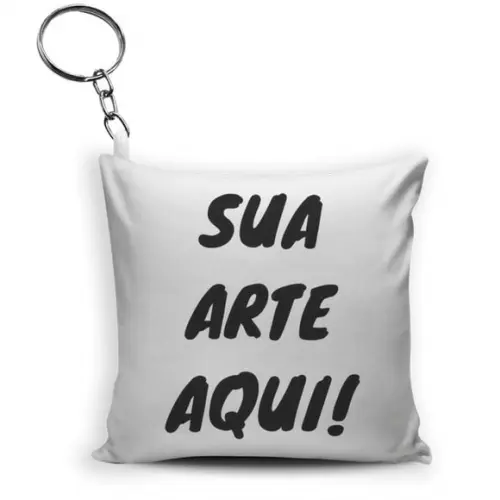 Lembrancinha Chaveiro Almofada Sua Logo Ou Arte