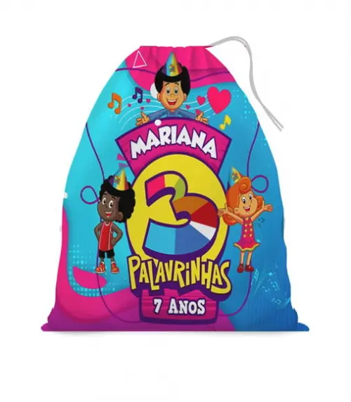 Saquinho Surpresa Personalizado 3 Palavrinhas