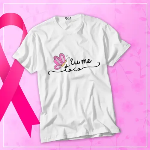 : Camiseta Outubro Rosa de Conscientização-amor