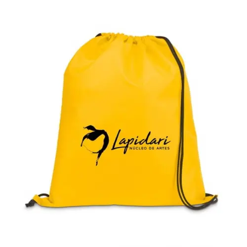 100 Sacochila Mochila Brindes para Empresas Tamanho 30x40
