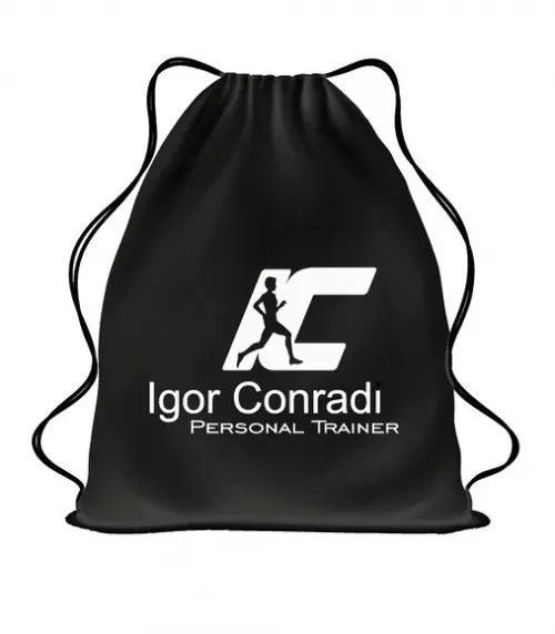 100 Mochila Sacochila Saco Sua Logo Brindes Loja Tam/ 30x40
