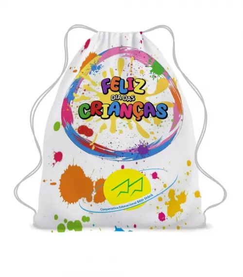 100 Mochila Sacochila Lembrancinha Dia das Crianças