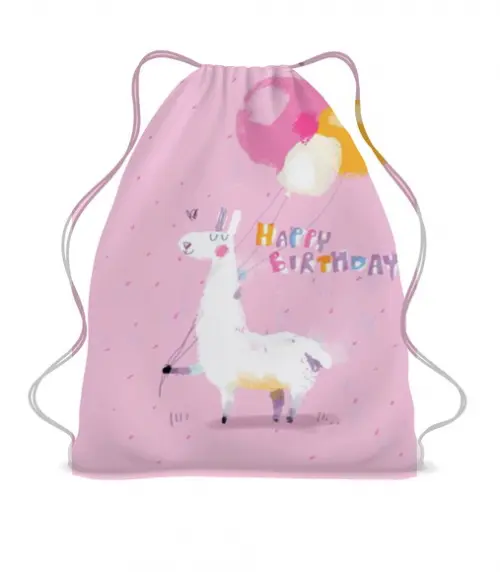 20 Lembrancinha Personalizada Mochila Saco Lhama