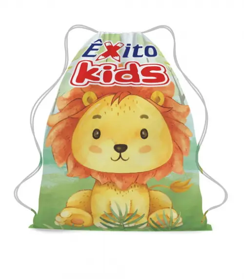 20 Mochila Saco Lembrancinha Leãozinho Personalizada