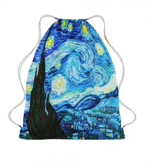 20 Mochila Saco Noite Estrelada do Van Gogh