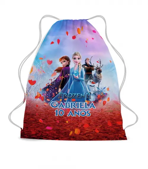 20 Mochila Saco Sacochila Lembancinha Frozen - Aniversário
