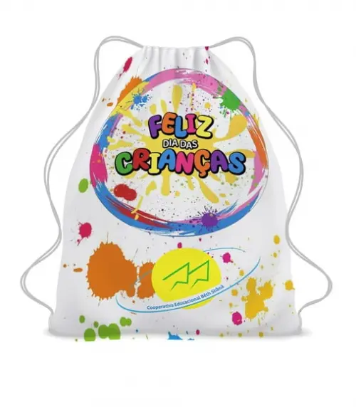 200 Mochila Sacochila Lembrancinha Dia das Crianças