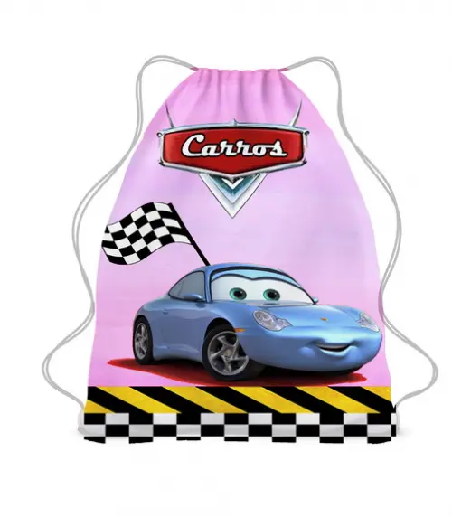 25 Lembrancinha Mochila Saco Carros Disney