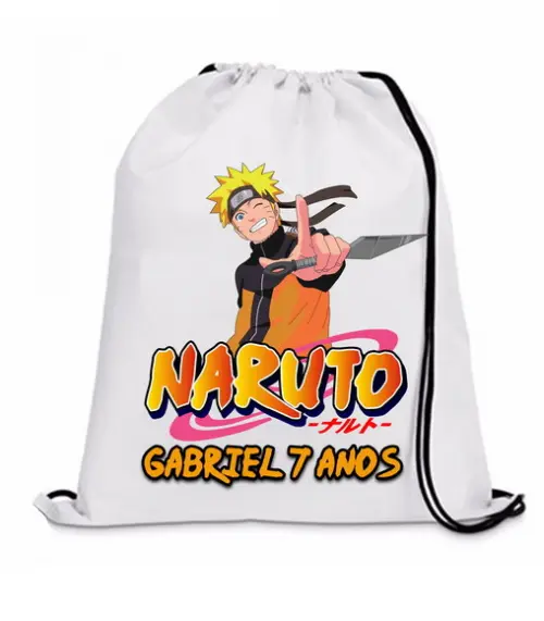 25 Lembrancinha Sacolinha Mochilinha Naruto