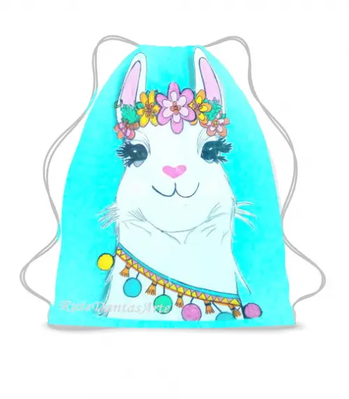 30 Lembrancinha Personalizada Mochila Saco Lhama